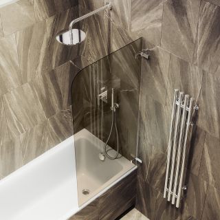 Шторка на ванну MaybahGlass MGV-651-4 70см хром глянцевый